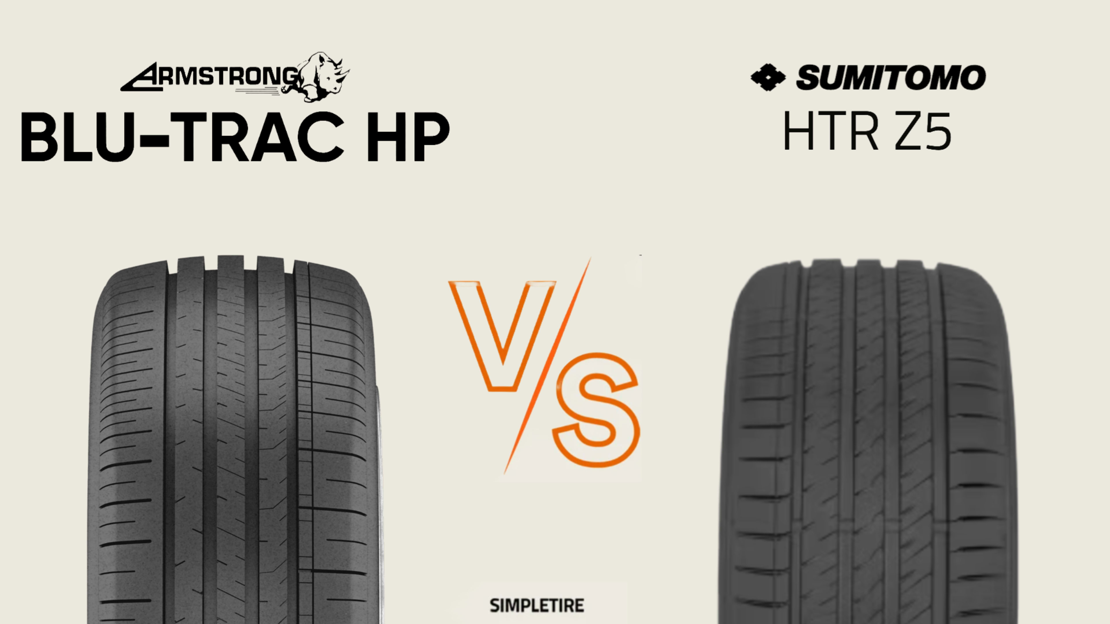 Armstrong Blu-Trac HP vs Sumitomo HTR Z5 tires