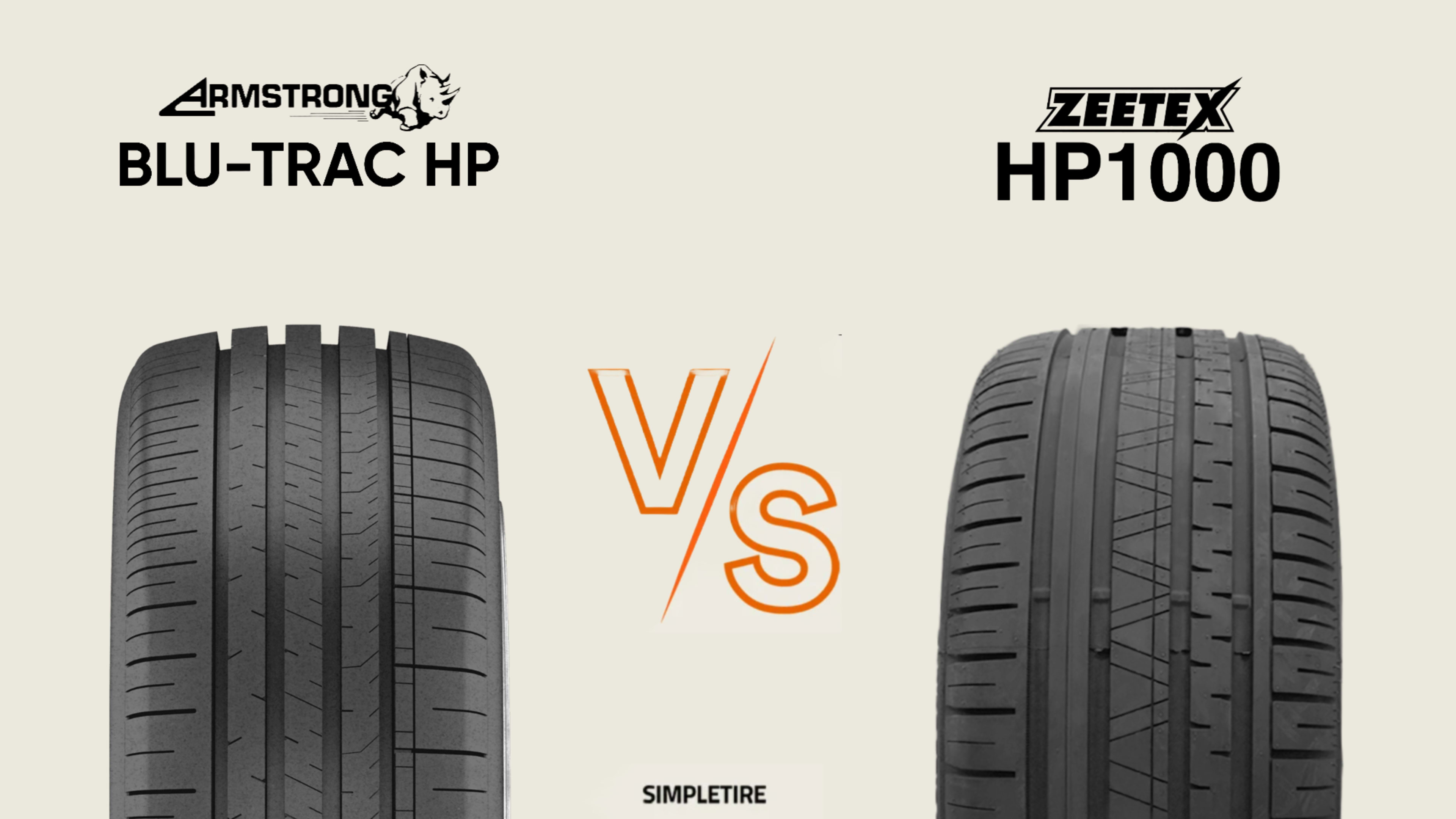 Armstrong Blu-Trac HP vs Zeetex HP1000 tires