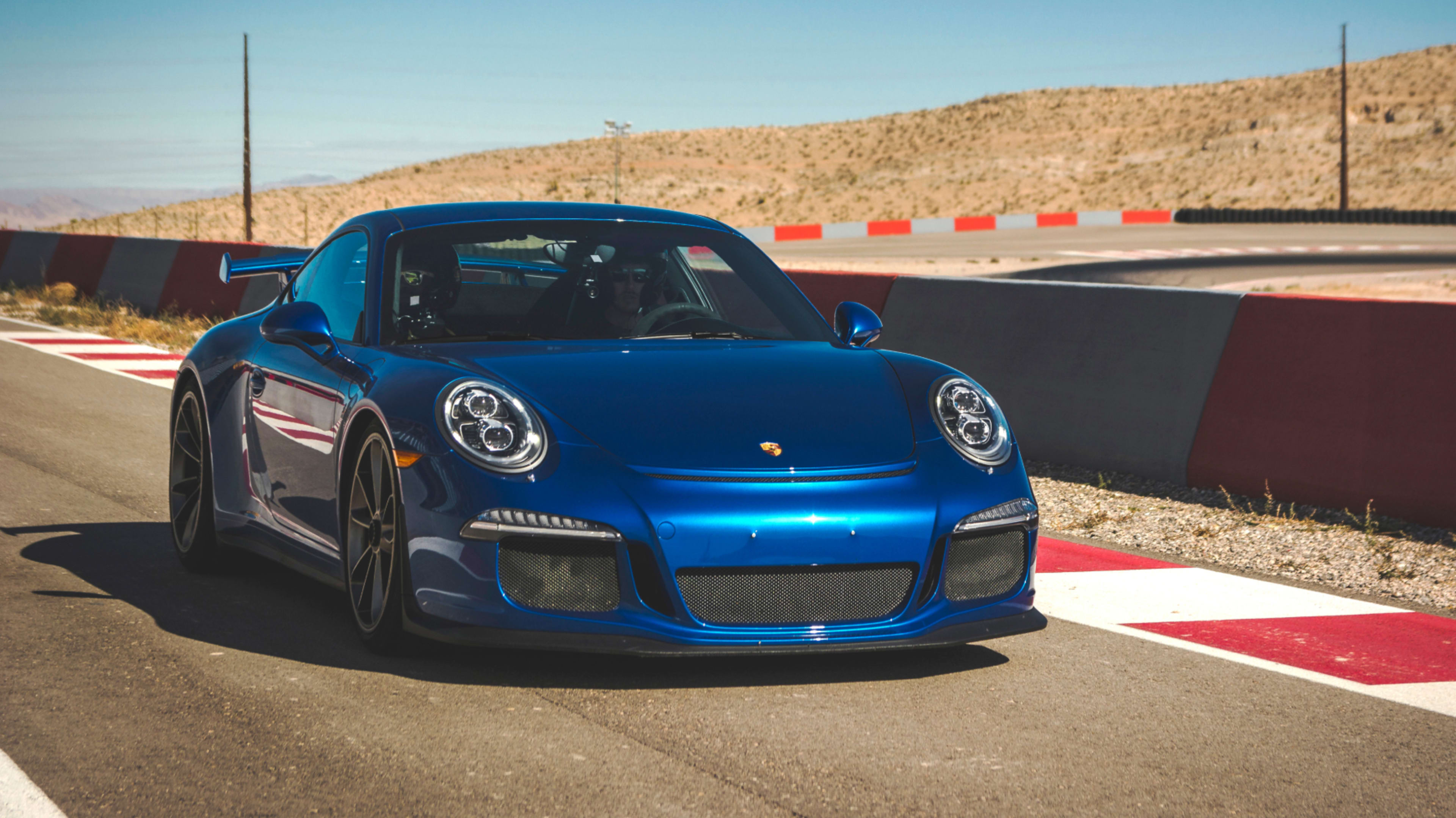 A Porsche on a Race Track