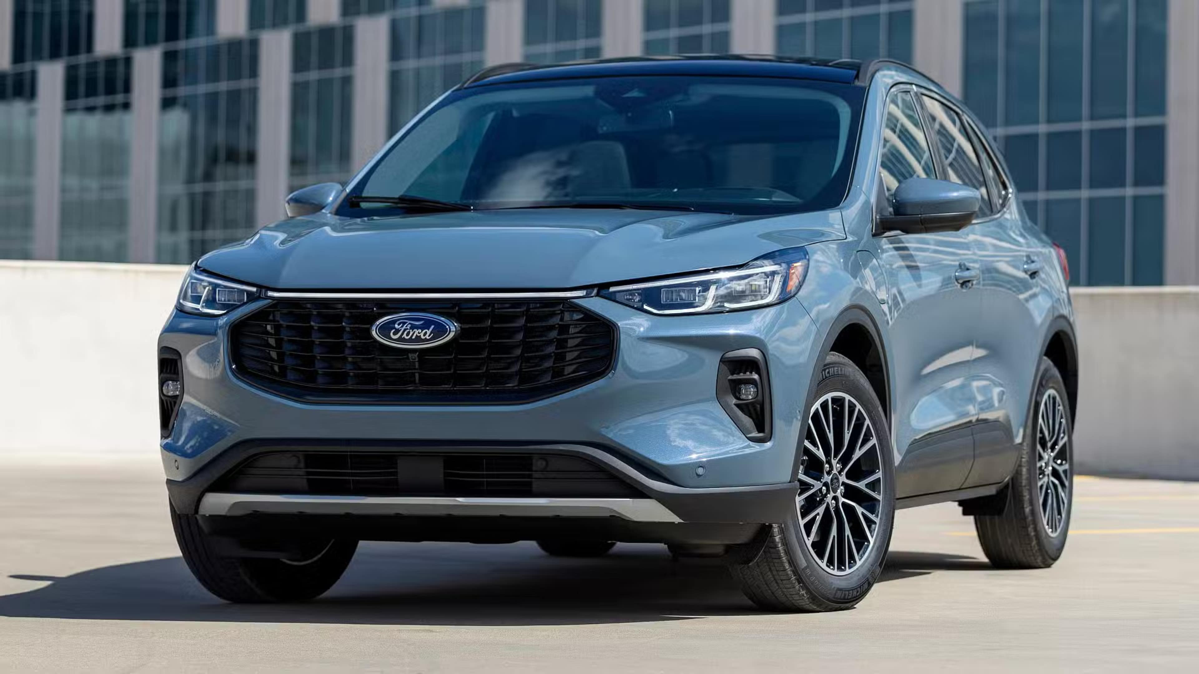 Blue Ford Escape