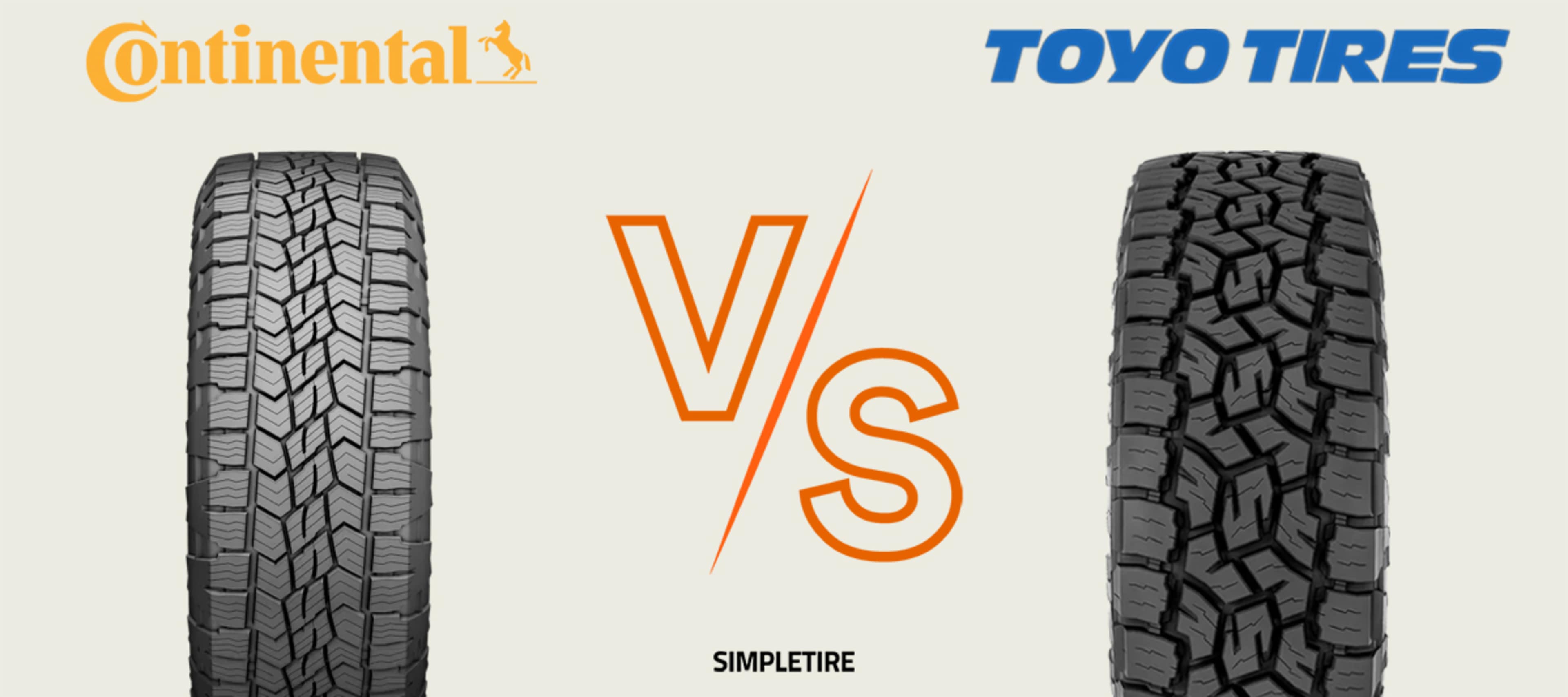 Continental TerrainContact A/T 2 vs Toyo Open Country A/T III tires