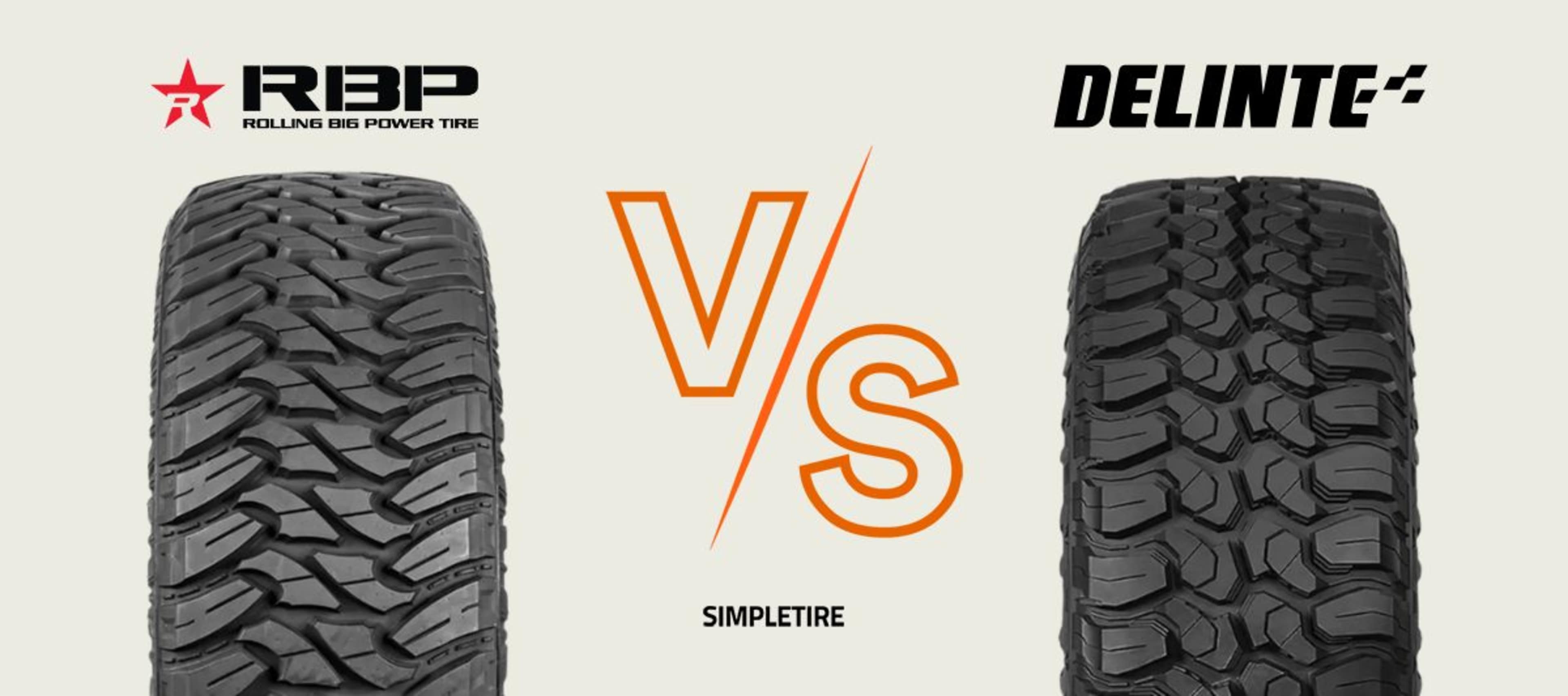 RBP Repulsor M/T 3 vs Delinte DX‑9 Bandit M/T tires