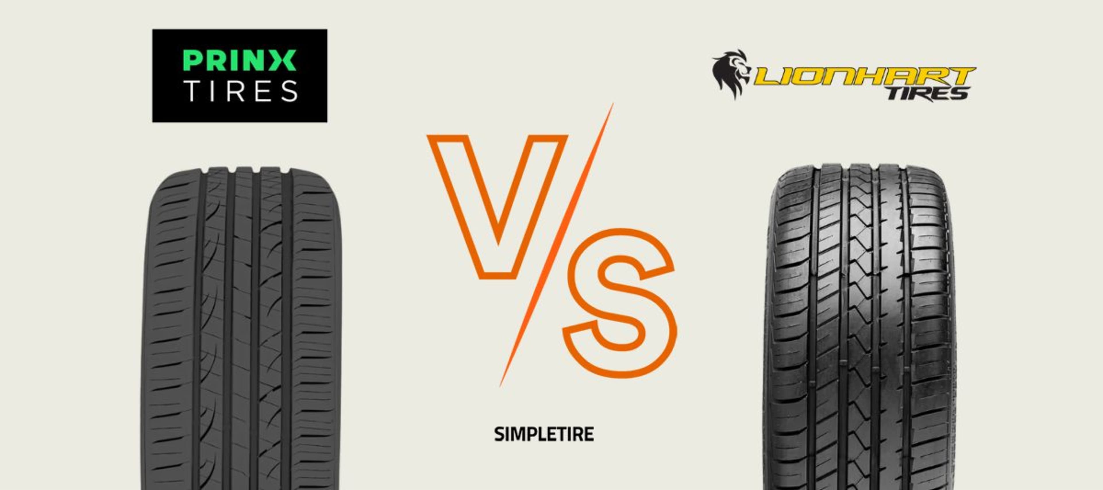 Prinx HiRACE HZ2 A/S vs Lionhart LH-Five tires