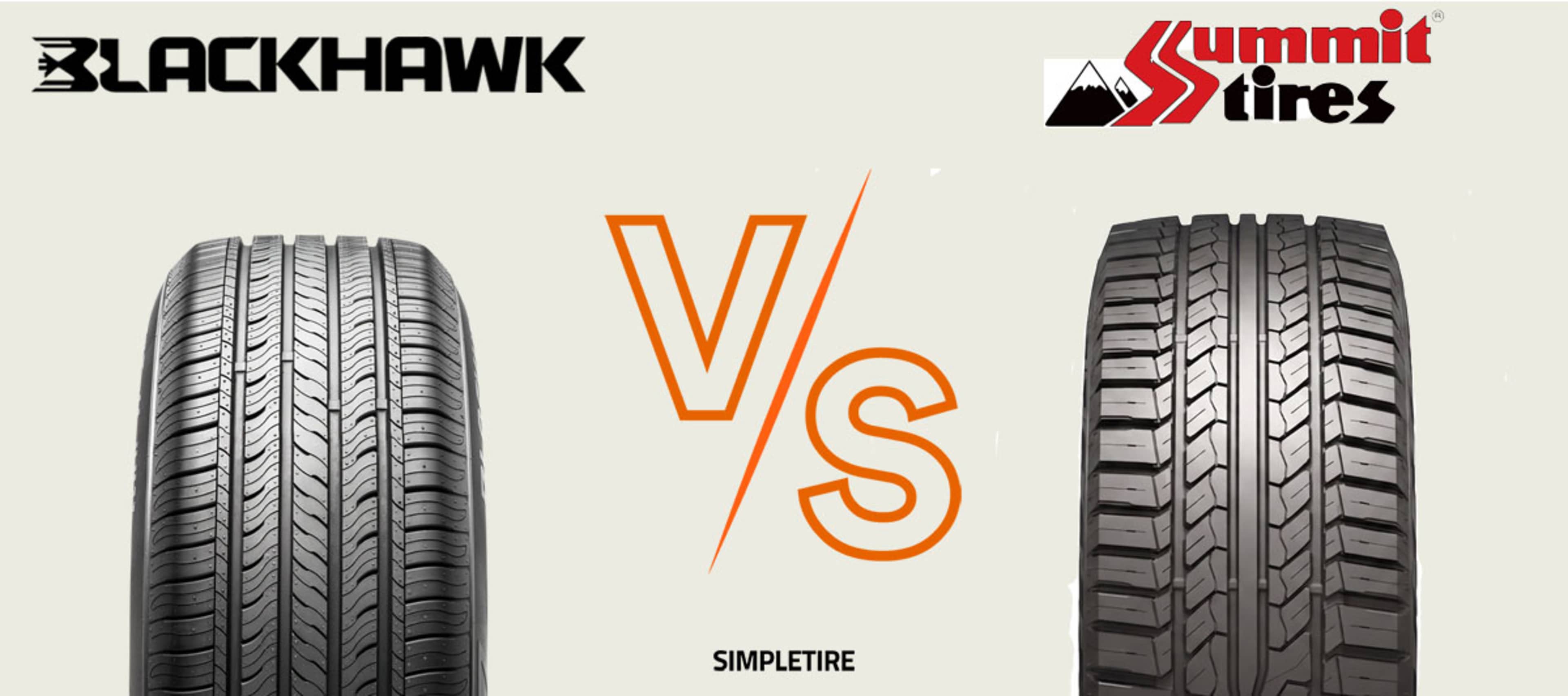 BlackHawk Street-H HH11 vs Summit Ultramax A/S tires