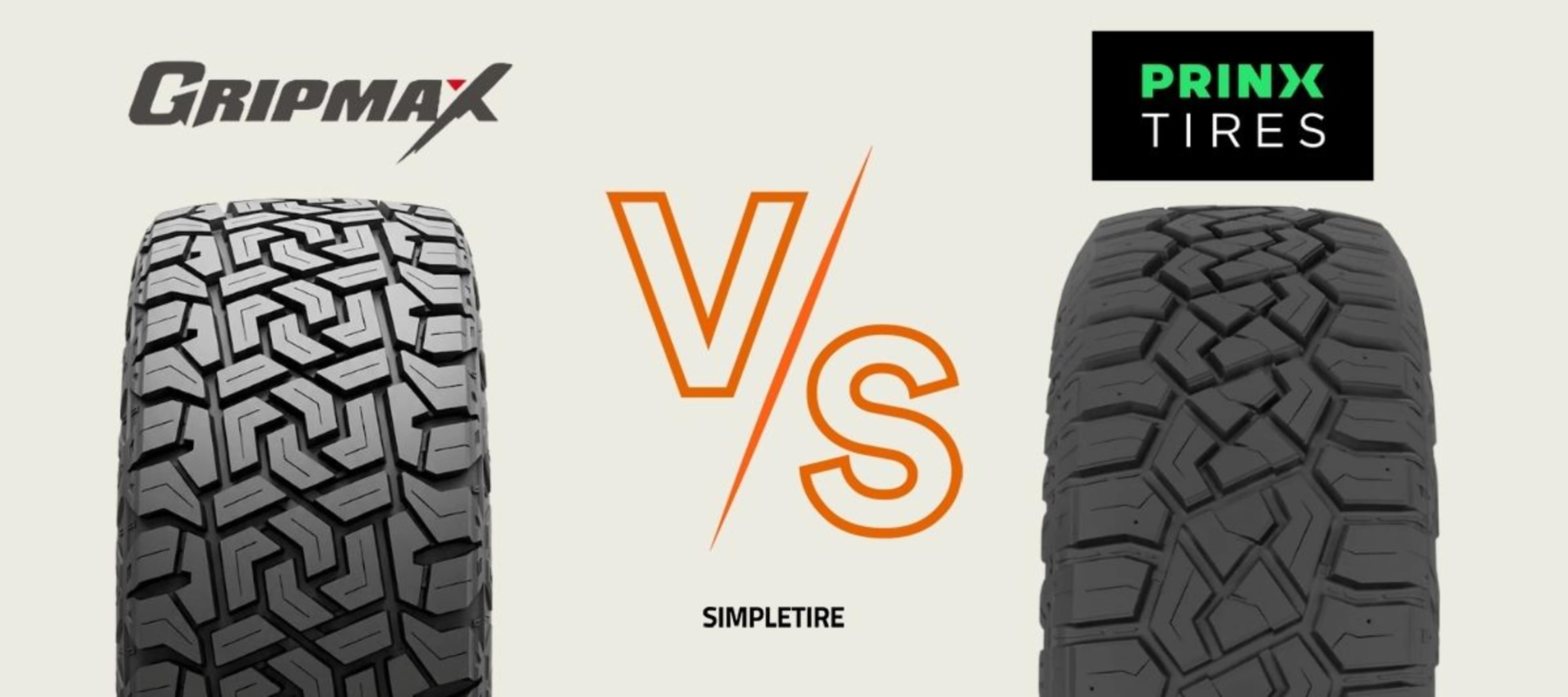 Gripmax MaxGrip X/T vs Prinx HiCountry RT HR1 tires