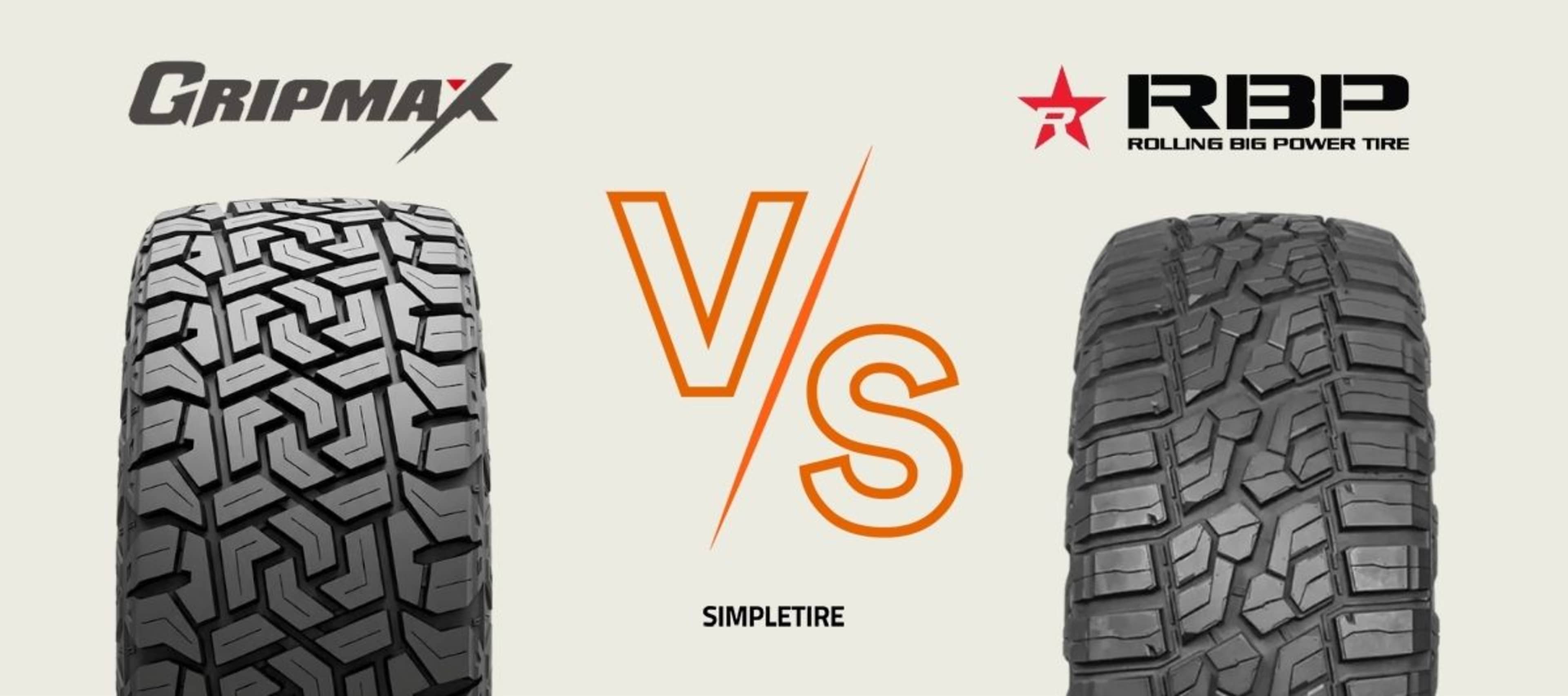Gripmax MaxGrip X/T vs RBP Repulsor R/T tires