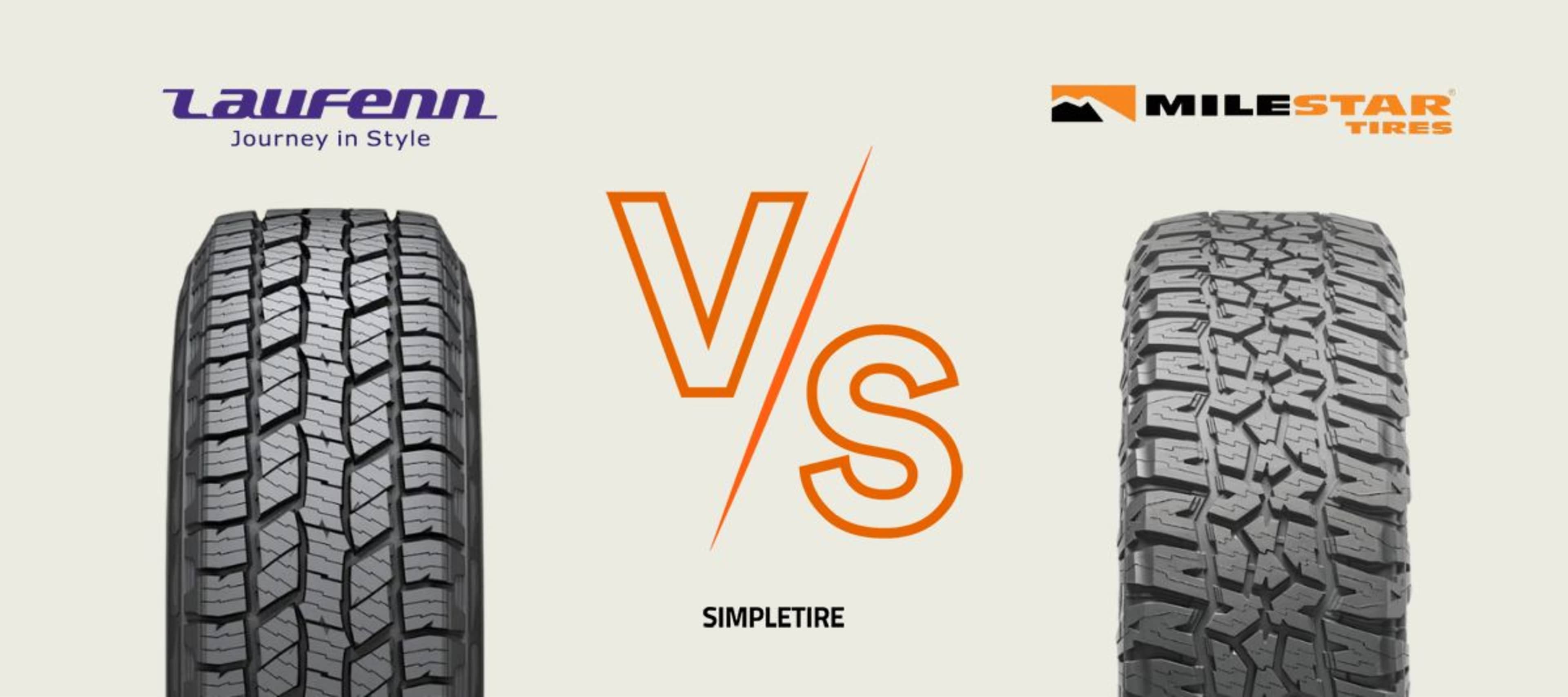 Laufenn X FIT AT LC01 vs Milestar Patagonia A/T Pro tires