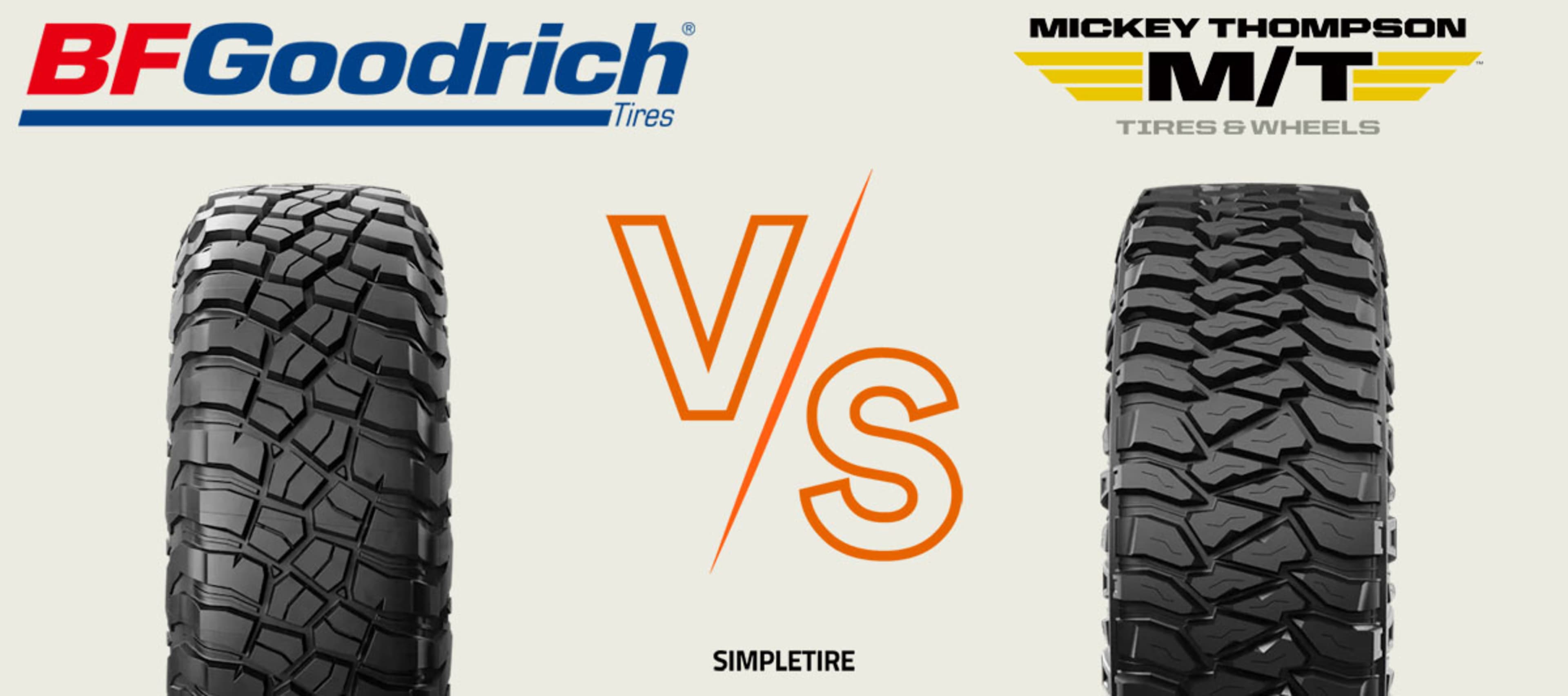 BFGoodrich Mud-Terrain T/A KM3 vs Mickey Thompson Baja Legend MTZ tires