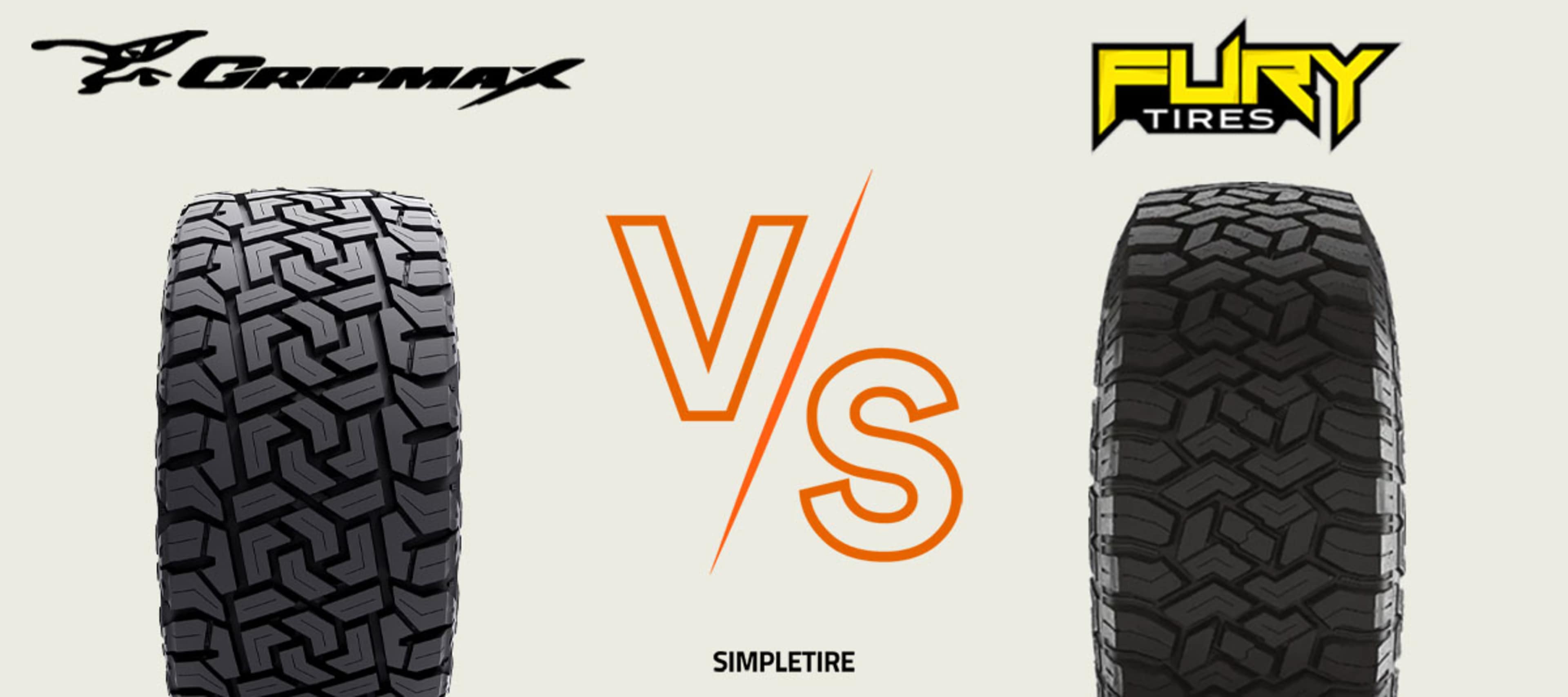 Gripmax MaxGrip X/T vs Fury Country Hunter R/T tires