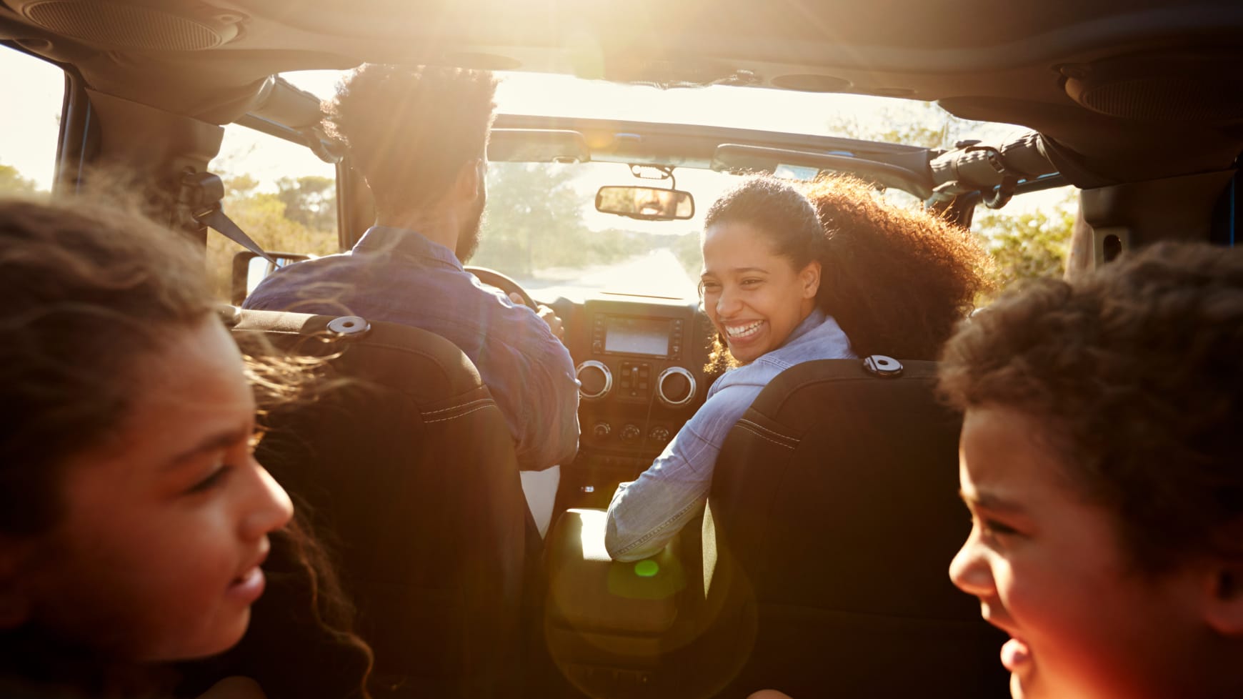 A family car ride