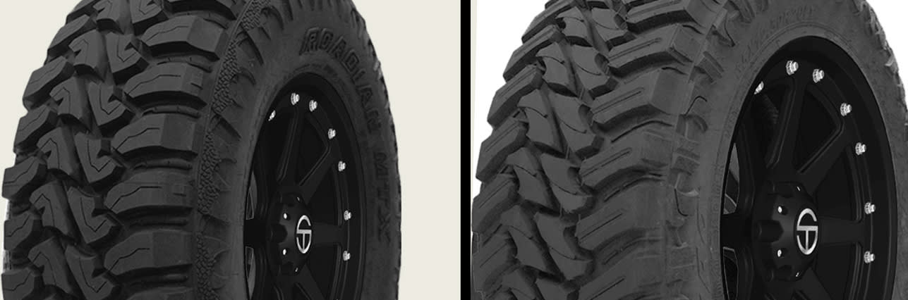 Nexen Roadian MTX vs Atturo Trail Blade M/T tires