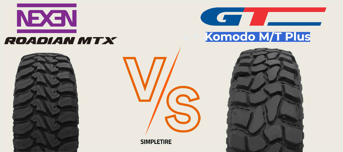 Nexen Roadian MTX vs GT Radial Komodo MT Plus tires