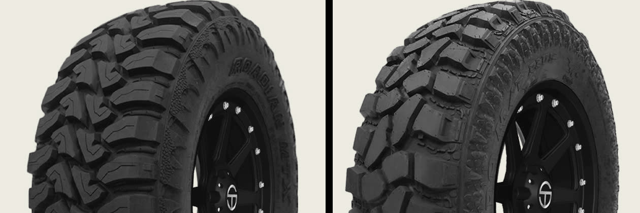 Nexen Roadian MTX vs GT Radial Komodo MT Plus tires