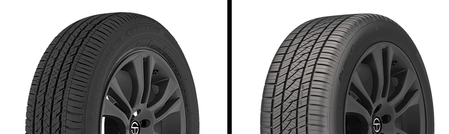 Bridgestone Ecopia EP422 Plus vs Continental PureContact LS tires
