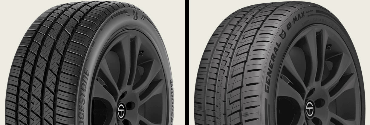 Bridgestone Potenza RE980AS+ vs General G-MAX AS-07 tires