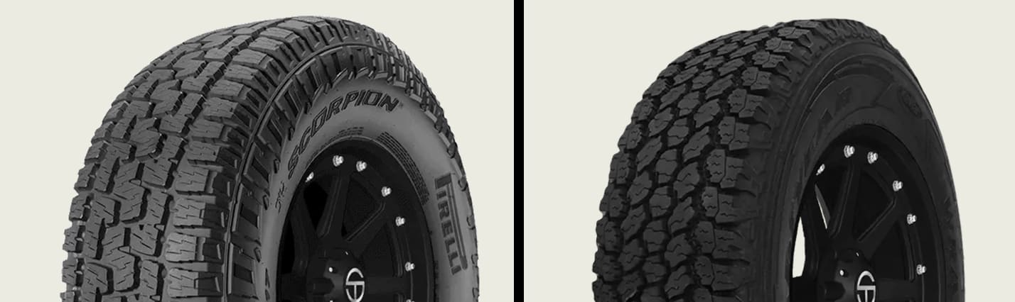 Pirelli Scorpion All Terrain Plus vs Goodyear Wrangler All-Terrain Adventure with Kevlar