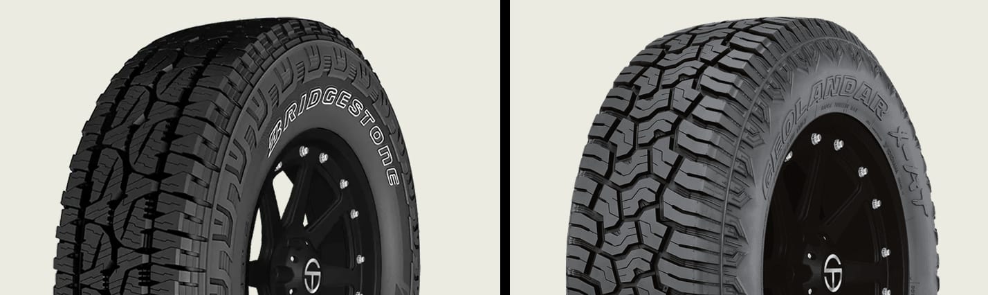 Bridgestone Dueler A/T Revo 3 vs Yokohama Geolandar A/T XD tires