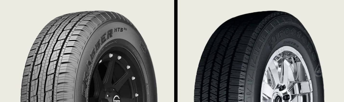 General Grabber HTS60 vs Firestone Transforce HT2 tires on traction
