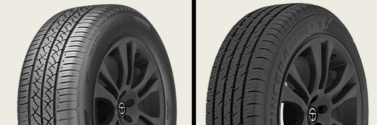 Continental TrueContact Tour vs Falken Sincera SN250 A/S