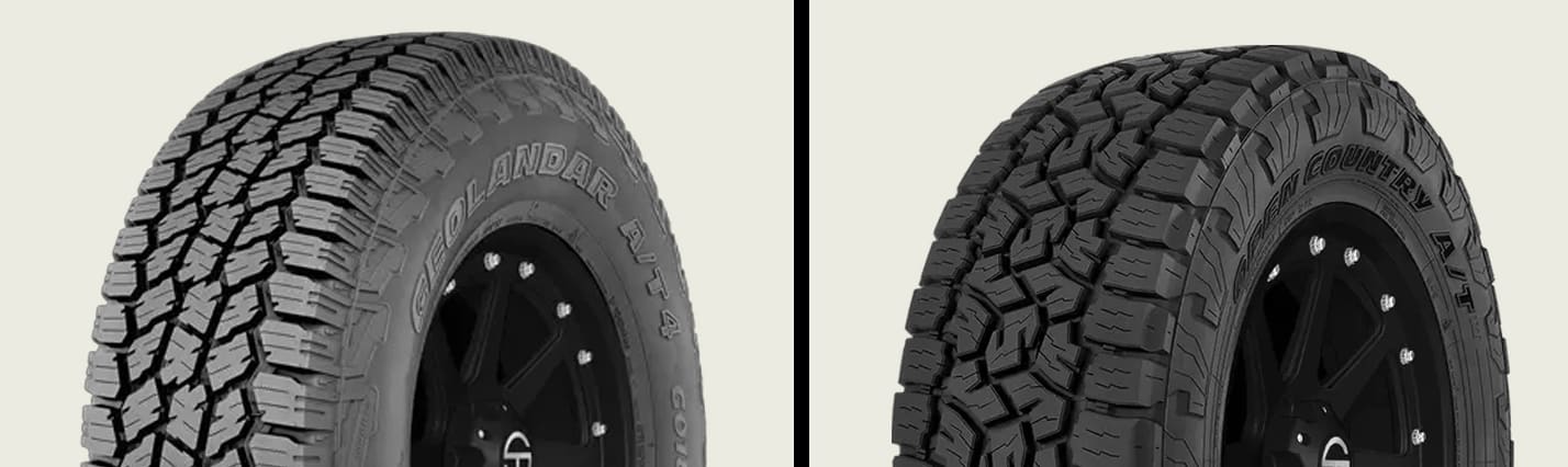 Yokohama Geolandar A/T4 G018 vs Toyo Open Country A/T III tires