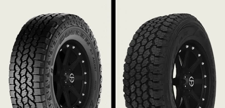 Bridgestone Dueler A/T Ascent vs Goodyear Wrangler All-Terrain Adventure with Kevlar