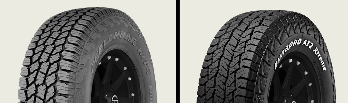 Yokohama Geolandar A/T4 G018 vs Hankook Dynapro AT2 Xtreme (RF12)