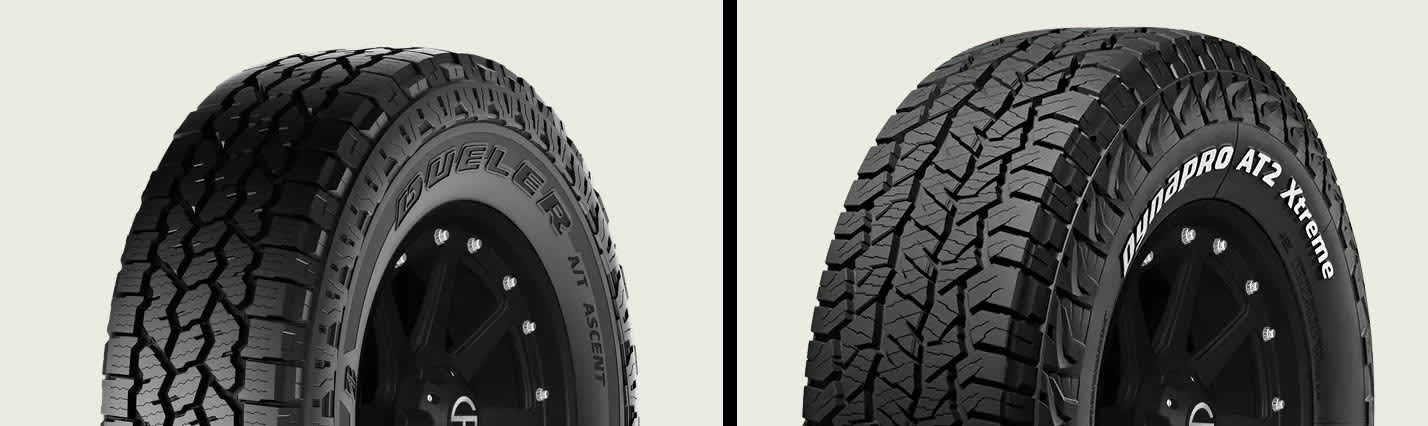 Bridgestone Dueler A/T Ascent vs. Hankook Dynapro AT2 Xtreme (RF12)