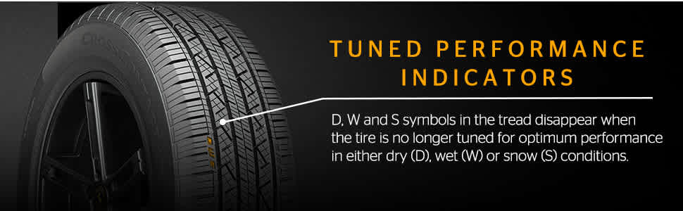 Continental CrossContact LX25 - Tuned Performance Indicators