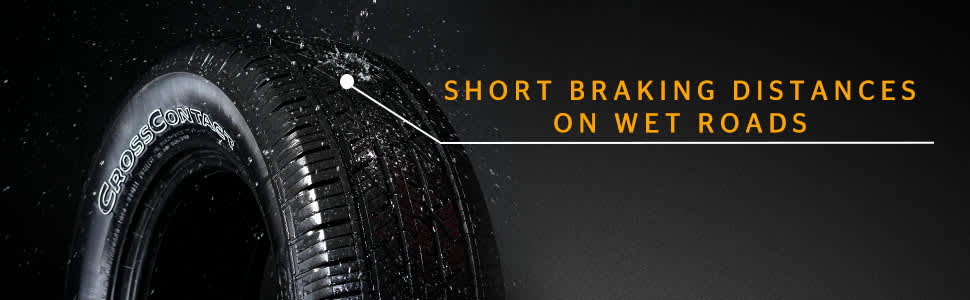 Continental CrossContact LX25 - improved wet braking