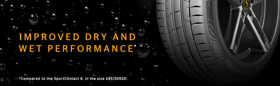 Continental SportContact 7 Improved dry and wet performance