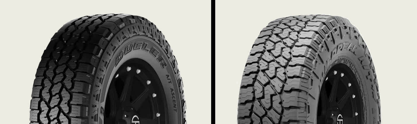 Bridgestone Dueler A/T Ascent vs. Falken Wildpeak A/T4W