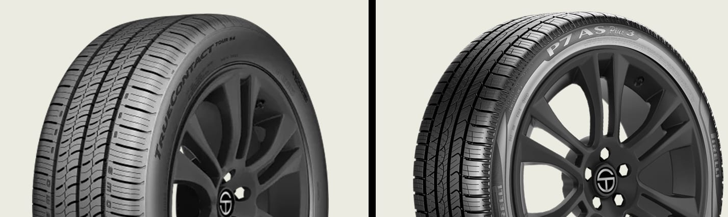 Continental TrueContact Tour 54 vs Pirelli P7 All Season Plus 3