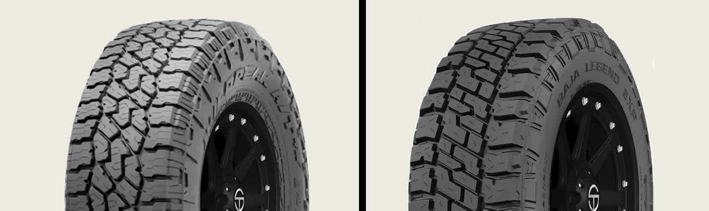 Falken Wildpeak A/T4W vs Mickey Thompson Baja Legend EXP