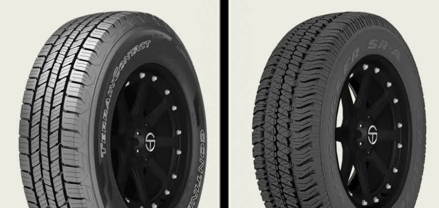 Continental TerrainContact H/T vs Goodyear Wrangler SR-A