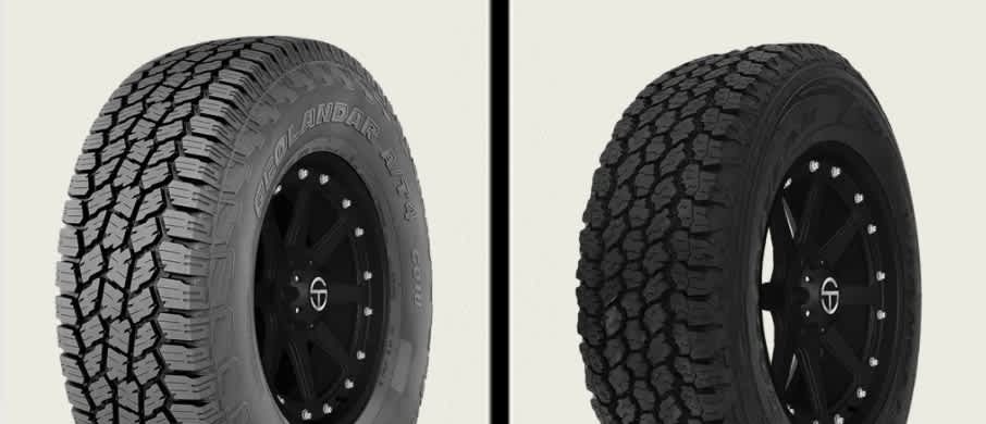 Yokohama Geolandar A/T4 G018 vs Goodyear Wrangler All-Terrain Adventure with Kevlar tires