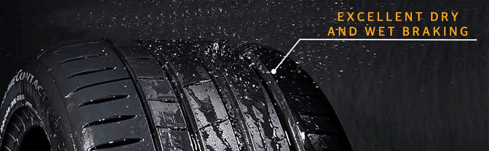 Continental ExtremeContact Sport 02 Excellent wet and dry braking