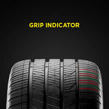 Pirelli P Zero All Season Plus 3 tires Grip Indicator