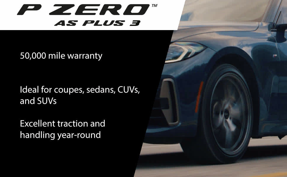 Pirelli P Zero All Season Plus 3 tires footer