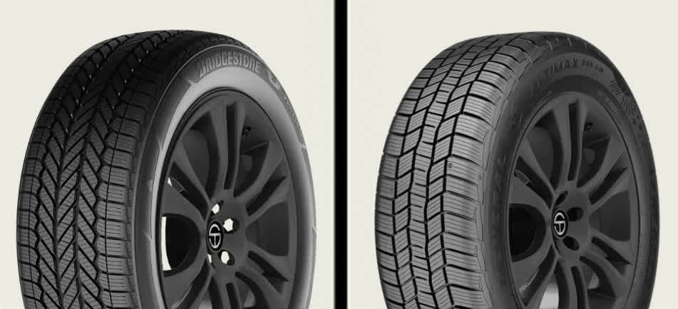 Bridgestone Weatherpeak vs General AltiMAX 365 AW tires