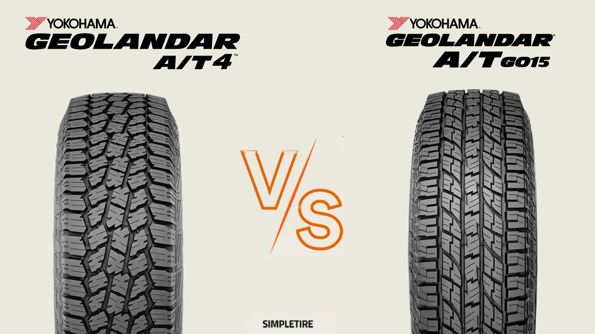 Yokohama Geolandar A/T4 G018 vs Yokohama Geolandar A/T G015 tires