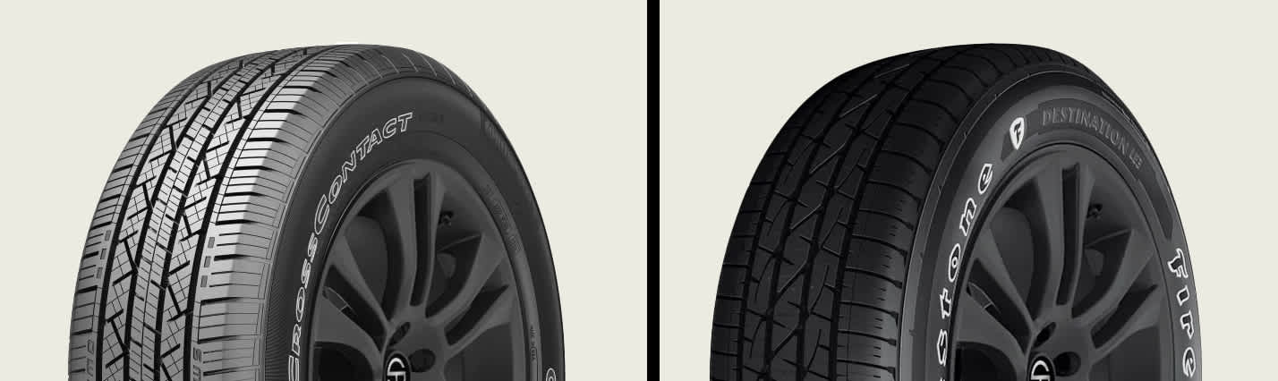 Continental CrossContact LX25 vs Firestone Destination LE3