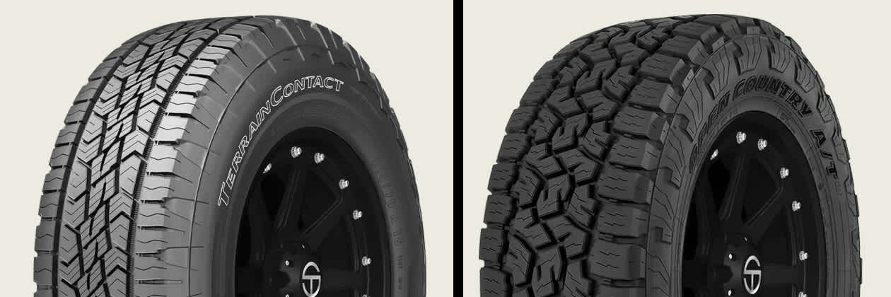 Continental TerrainContact A/T vs Toyo Open Country A/T III