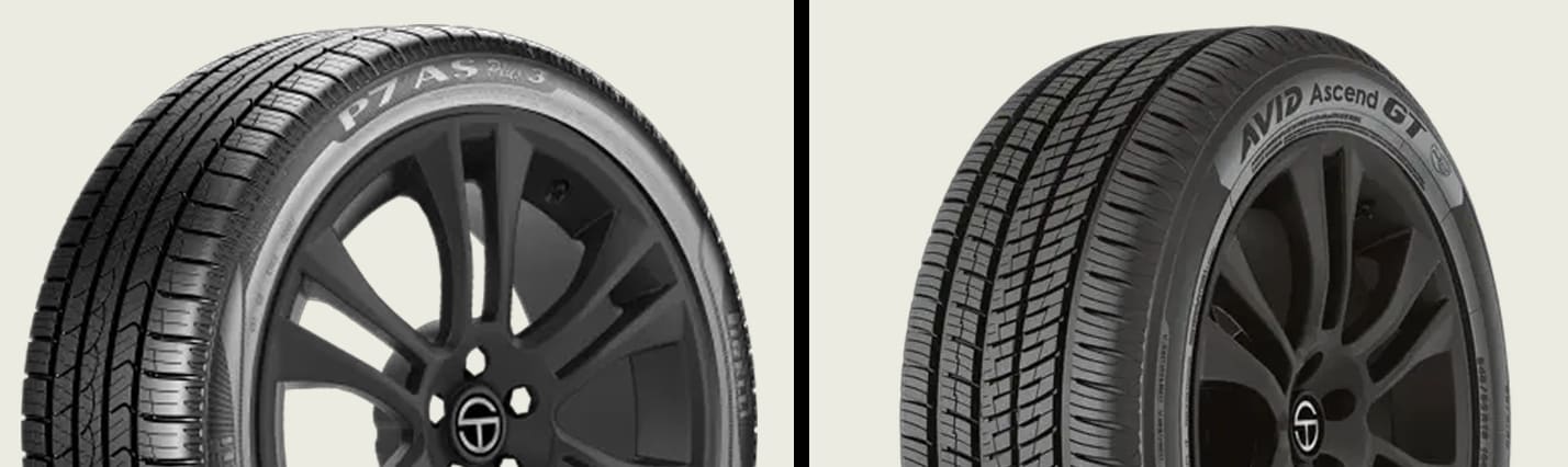 Pirelli P7 All Season Plus 3 vs Yokohama Avid Ascend GT