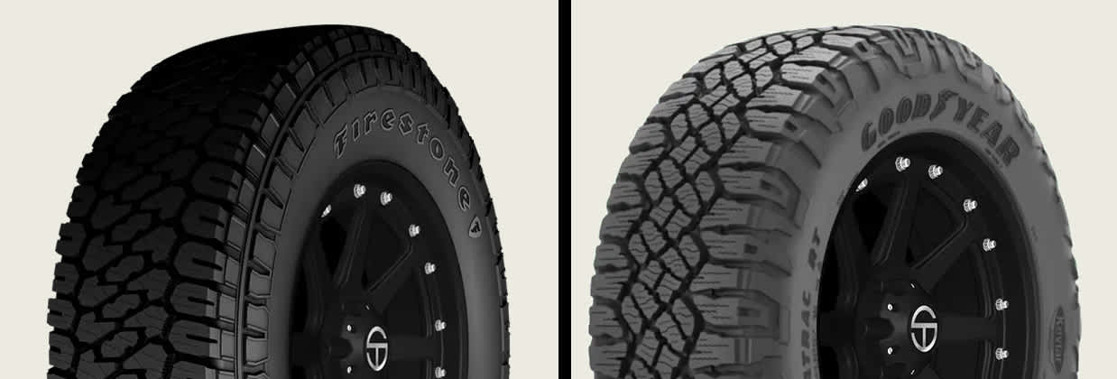 Firestone Destination X/T vs Goodyear Wrangler DuraTrac RT