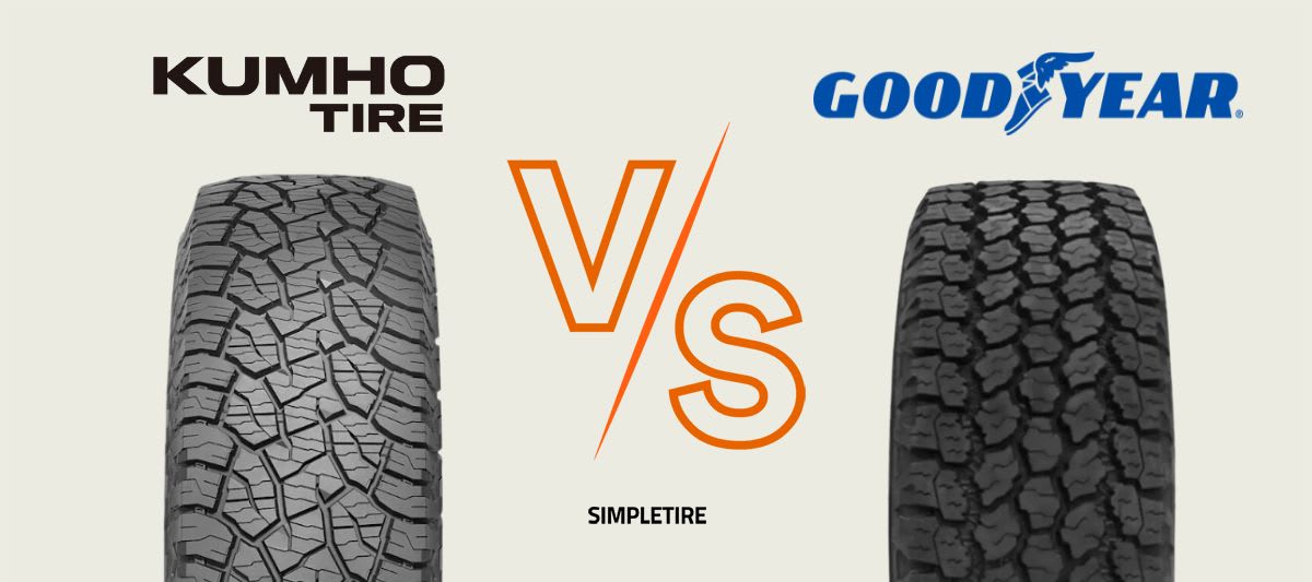Kumho Road Venture AT52 vs Goodyear Wrangler All-Terrain Adventure with Kevlar