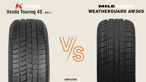 Kenda Vezda Touring 4S (KR211) vs Milestar Weatherguard AW365