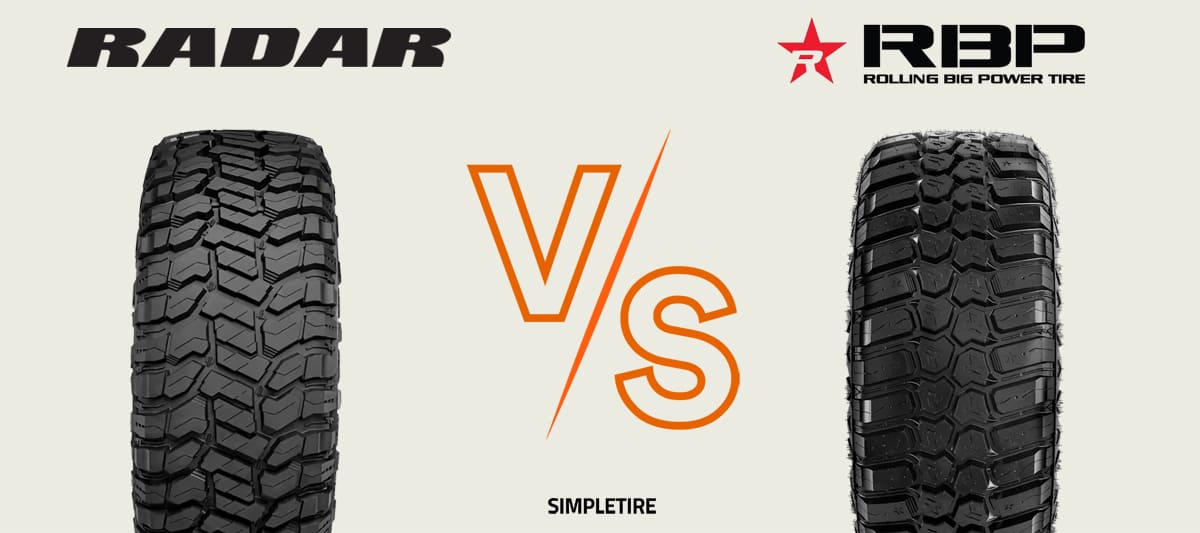 Radar Renegade R/T vs RBP Repulsor X/T RX tires