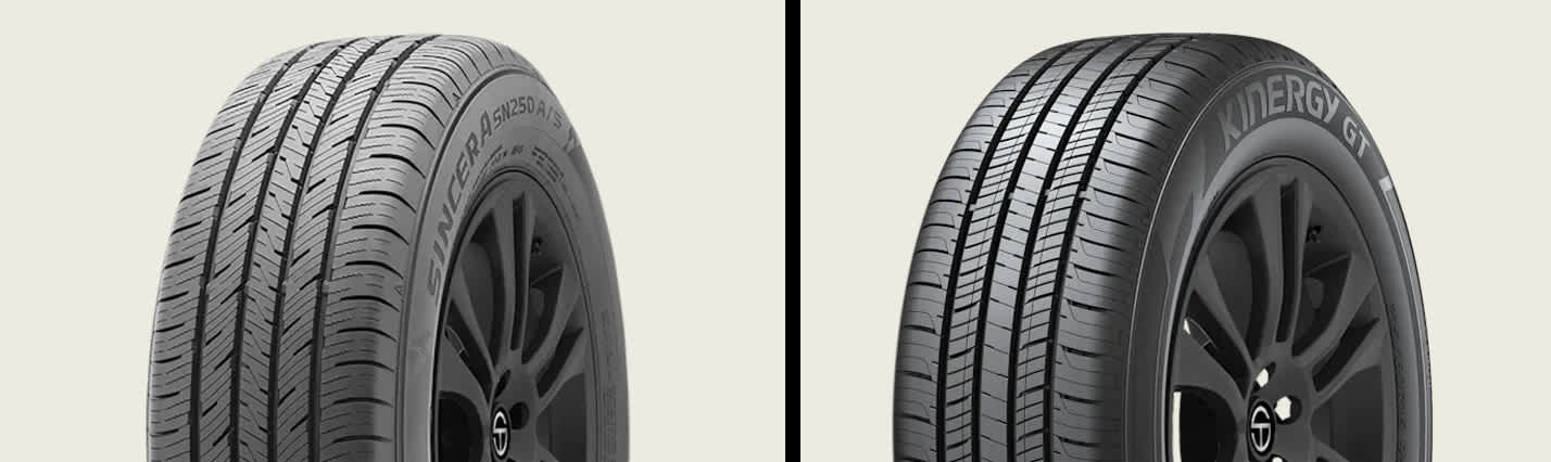Falken Sincera SN250 A/S vs Hankook Kinergy GT (H436) tires