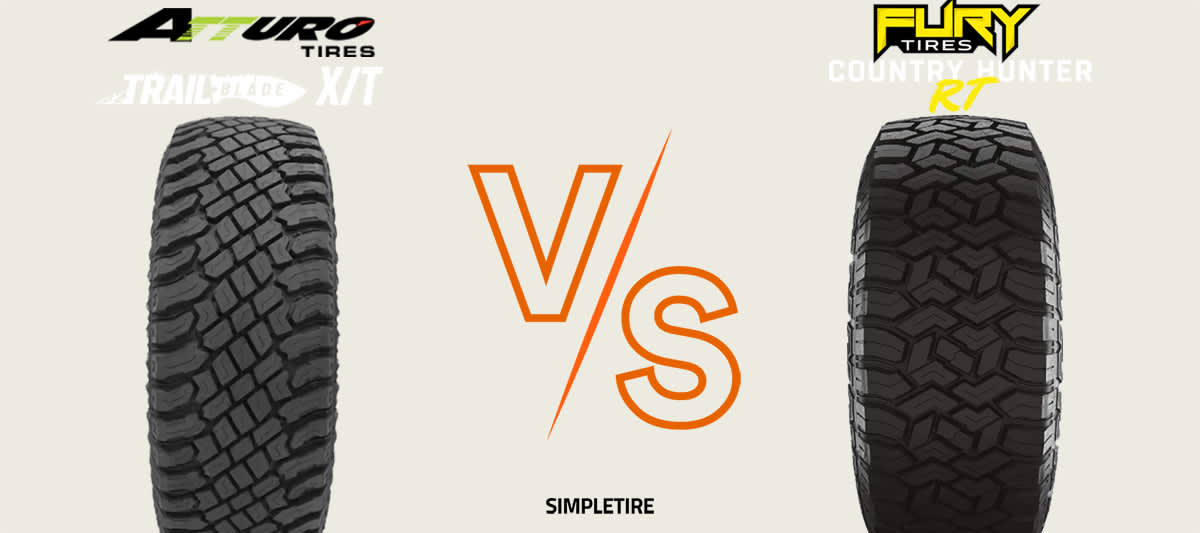 Atturo Trail Blade X/T vs Fury Country Hunter R/T tires