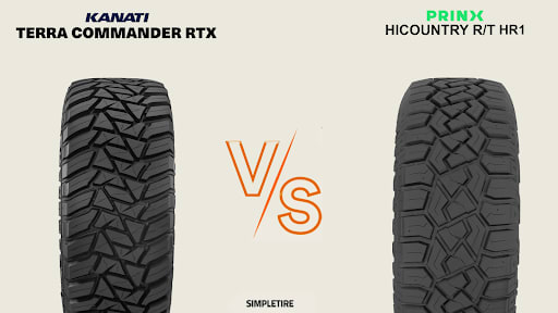 Kanati Terra Commander RTX vs Prinx HiCountry RT HR1 tires